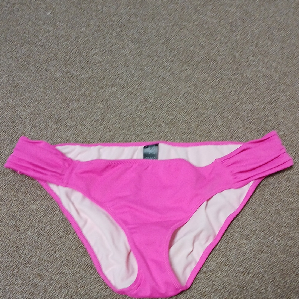 Pink Ruched Bikini with Moderate Coverage